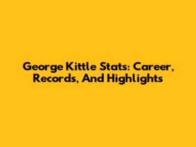 George Kittle Stats: Career, Records, And Highlights